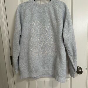 Brunette The Label Gray Crew Neck Sweater